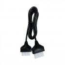 V-TAC - Power Cable With 2 Plugs Black 2m 3x0.75mm² SKU: 10181