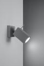 SOLLUX - Wall lamp Merida 1 grey SL.0455