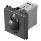 TEM - EM32AT Motion sensor PIR, 110°, range 8m @ h=1.2m, ≤ 80W, requires neutral, 2M, color Anthracite, Modul