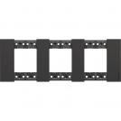 BTICINO - KA4802M3KG 2+2+2 modules Living Now cover plate - black