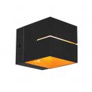 VIVALUX - DECORATIVE SQUARE WALL FIXTURE ADEL ∙ WL721 ∙ G9 ∙ BLACK+GOLD - VIV004629