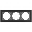 EFAPEL - TRIPLE FRAME BLACK/GREY 90930 TPS LOGUS 90 Animato