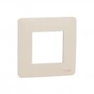 SCHNEIDER ELECTRIC - NU200244 New Unica - cover frame - 1 gang - 1 x 2 modules - ivory