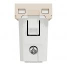 SCHNEIDER ELECTRIC - NU302044 Контактен излаз слонова кост евроамерикански стандарт 2P 16A - 250V New Unica винтово свързване (3)