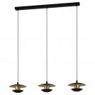 EGLO - Пендел ПЕ LED 3хGU10 3x4,5W L-985 черно/златно 'NUVANO 99663