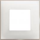 BTICINO - R4802WS cover plate - 2 centered module - White satin