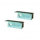 ACA LIGHTING - EP168 SET OF PLASTIC END CAPS FOR P168, 2 PCS WITH HOLE