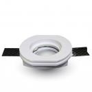 V-TAC - SKU: 3650 VT-764 GU10 GYPSUM FITTING ROUND-WHITE