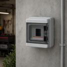 ELETTROCANALI - EC62004 WALL-MOUNT MOD.ENCL. IP65 150x170x100mm 4 MOD. GREY