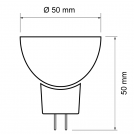 ULTRALUX - LGL1216627 LED spotlight 6W, MR16, 4200K, 12V DC, warm light, SMD2835 (1)