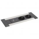 LEGRAND - 654793 Incara Multilink wall equipped with 2 sockets SCH 1 USB C 30W Power Delivery 2m cord with plug