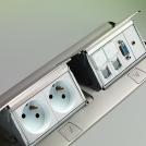 LEGRAND - 54033 Подова кутия 2х4 модула полирано бяло (1)