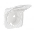 LEGRAND - 7 548 45 Cover plate Valena Allure - 2P+E socket - with flap - German standard - white