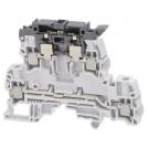 ABB - Редова клема ДВУРЕДОВА сива 4мм2 с предпазител 24V ZS4-D2-SF1-R1 серия SNK 1SNK508423R0000