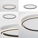 NOVA LUCE - Ceiling lamp  Ø60, H:6 cm.   9212915  WILLOW ⚡ LED 60W ⚡ 3120Lm ⚡ 3000K ⚡ 230V ⚡ IP20 ✴ Sandy Black 