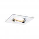 PAULMANN - LED Луна  92904  NOVA PLUS single light swiveling ⚡ IP65 ⚡ square 93x93mm ⚡ 30° ⚡ GU10 7W ⚡ 460lm⚡ 230V ⚡ 2700K ✴ Бял мат/Хром