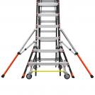 LITTLE GIANT - COMPACT CAGE, 6'-10' Model - ANSI Type IAA - 375 lb Rated, Fiberglass Adjustable Enclosed Elevated Platform 19506-244 (5)