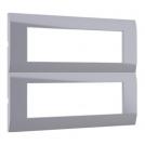 ACA LIGHTING - Рамка 2х7М италиански стандарт MODYS Сребро 10101433411
