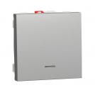 SCHNEIDER ELECTRIC - NU320630N New Unica - Button NO with indication 10A screwless 2modules aluminium