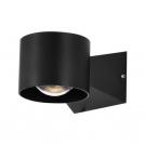 V-TAC - 6W LED Wall Light 4000K Black Body IP65 SKU: 10446