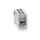 ARNOCANALI - Distribution terminal block 1P 100A grey cable 2x16/25мм2 DIN mounting BKB251