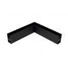 NOVA LUCE - L:30 W:30 H:7.5cm  8252011  BUXTON MAGNETIC  Corner Connector for Surface Magnet ✴ Black 