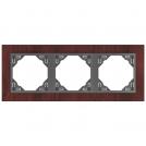 EFAPEL - TRIPLE FRAME MAHOGANY/GREY 90930 TMS LOGUS 90 Arbore