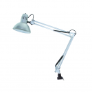 ACA LIGHTING -  SF606BS DESK LAMP E27 CLAMP SILVER PENNA 