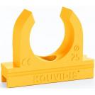 KOUVIDIS - Pipe clamp ф16mm color Yellow HF /50 pcs./ KD4027016