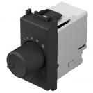 TEM - EM13SB Dimmer rotatable R=0-60W LED=0-60VA 1M, color Black matt, Modul