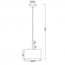 ACA LIGHTING - TEXTILE & CRYSTAL OD650825PWH (1)