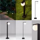 NOVA LUCE - Bollard  L:12, W:89.8, H:89.8 cm.   9060245  ORACLE ⚡ LED 8W ⚡ 326Lm ⚡ 3000К ⚡ 220-240V ⚡ IP65 ✴  Sandy Black