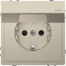 SCHNEIDER ELECTRIC -  MTN2314-6033 SCHUKO sock.-out. w. hng.lid, IP44, shut., screwl. term., sahara, System Design