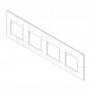 VIMAR - 09668.13 cover plate - 2+2+2+2 horizontal/vertical installation modules matt clay color NEVE UP (3)