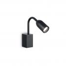 IDEAL LUX - Аплик  LOOP AP1 Nero 179124