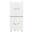 VIMAR - 19062.B - Two interlocked NO+NO 10A pushes white