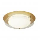 SEARCHLIGHT - 6830-38GO Led Flush Light, 38cm, Gold With Glass Halo Ring