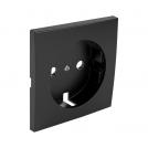 EFAPEL - Face plate for Outlet SCHUKO BLACK 90631 TPM LOGUS 90