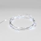 ACA LIGHTING - LED STRING LIGHTS WITH SILVER COPPER WIRE, with timer, cool white light, IP44  XSW20WW2AT44