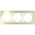 EFAPEL - TRIPLE FRAME GOLD/PEARL 90930 TOP LOGUS 90 Metallo