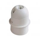 VIVALUX - Termoplastic lamp holder Е27 half threaded set with ring T210° white  VIV002715 
