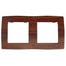 ACA LIGHTING - PRIME 2 GANG FRAME IP20 WOOD 1000119106