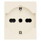 VIMAR - SICURY 2P+E 16 A 250 V~ universal socket outlet, Italian standard P40, canvas - 2 modules 30210.C