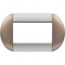 BTICINO - LNB4804TB Round cover plate 4 modules - twin bronze 