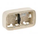 LEGRAND - 755562 Двойна конзола за открит монтаж  Valena Allure алуминий