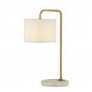 SEARCHLIGHT - EU5023GO Gallow Gold Table Lamp With White Marble Base