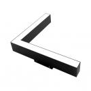 COUP LIGHT - Magnetic illuminator FLOOD 48V 20W 3000K black - MT-26-300F-L