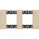 BTICINO - KA4802M2ZW 2+2 modules Living Now cover plate - gold