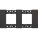 BTICINO - KA4802M2KG 2+2 modules Living Now cover plate - black