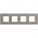 BTICINO - Рамка 2+2+2+2 мод. немски стандарт цвят Камък Light Now YA4802M4GG